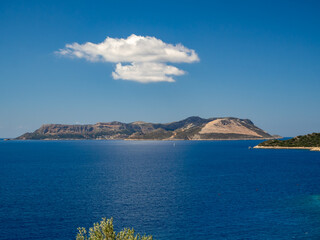 Turkish coast around Antalya, Turkey Roman ruins, Mediterranean sea