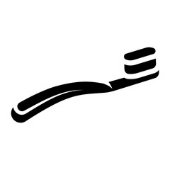 toothbrush glyph icon