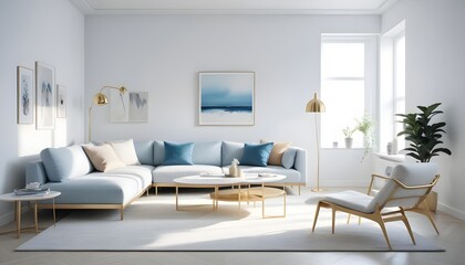 Photo interior modern design room 3d illustration