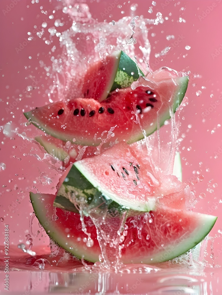 Wall mural Watermelon Splash.