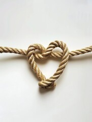 Heart-shaped rope knot