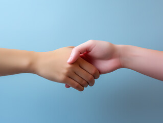 Close-up two fists hitting outdoors.