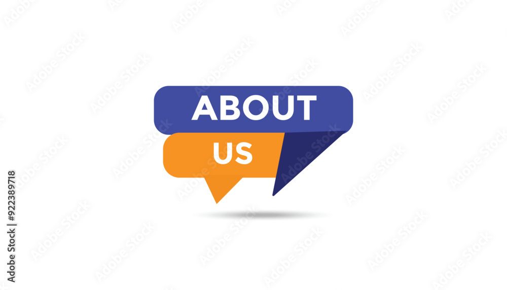 Canvas Prints about us button web banner templates. vector illustration