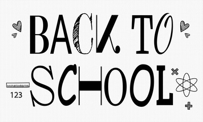 Back to school background, poster, card