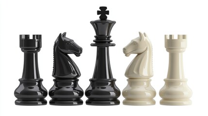 Chess Pieces Arranged