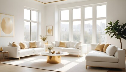 Fototapeta premium Photo interior modern design room 3d illustration