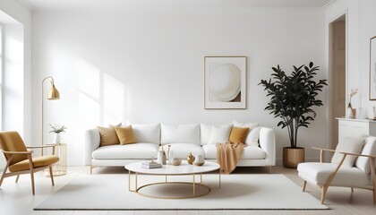 Fototapeta premium Photo interior modern design room 3d illustration