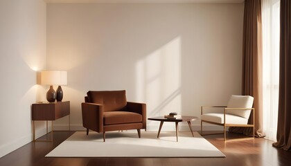 Photo interior modern design room 3d illustration