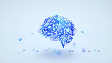 AI Brain , Large language model, Artificial General Intelligence AGI, LLM. Artificial intelligence, data mining, deep learning modern computer technologies. Futuristic Cyber Technology Innovation.