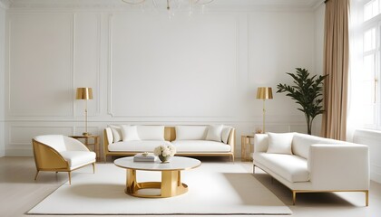 Fototapeta premium Photo interior modern design room 3d illustration