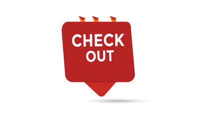 Check out button web banner templates. Vector Illustration 