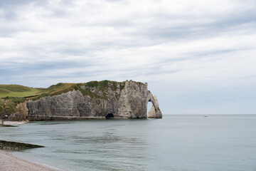 View of the Etretat cliffs