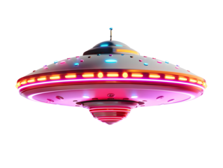 UFO, UAP inform a color saucer, Unidentified Flying Object , Unidentified Aerial Phenomena, Strange objects may come from outer space or contain unexpected technology 