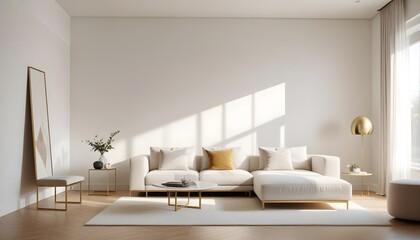 Photo interior modern design room 3d illustration