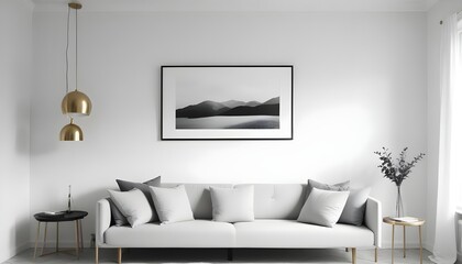 Photo interior modern design room 3d illustration