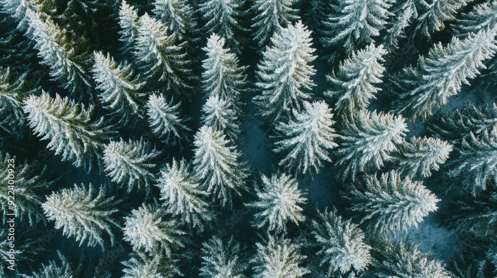 Sticker a close up of a group of trees covered in snow, ai