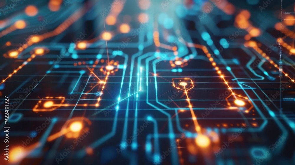 Poster blockchain infrastructure with decentralized nodes, secure and scalable.