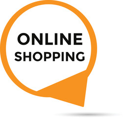 Online shopping button web banner templates. Vector Illustration 
