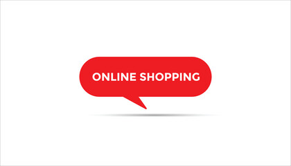 Online shopping button web banner templates. Vector Illustration 
