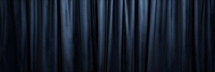 Obraz premium Solid black curtain backdrop&nbsp;
