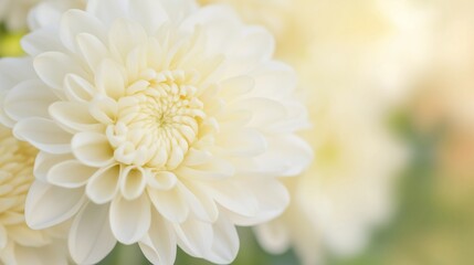 Close-up of delicate white flowers blooming in a serene garden on a sunny day.