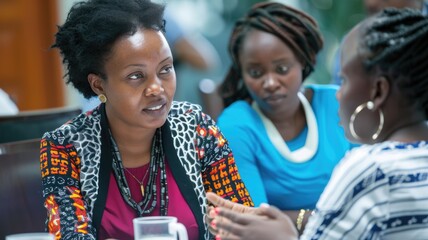 Teachers networking and sharing ideas during a professional training session