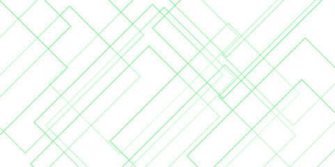 Abstract Geometric squares in bright light with soft shadows as pattern. Vector abstract futuristic architecture concept with digital geometric connection green lines. Vector futuristic digital landsc