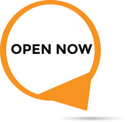Open now button web banner templates. Vector Illustration 
