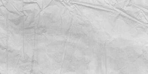 White paper crumpled texture. White wrinkled paper texture. Grunge concrete wall. Vintage blank wallpaper. panorama grunge wrinkly paper texture background, crumpled pattern texture. Top view.