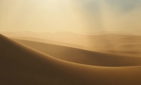 3d view of sand storm