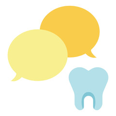 dental consultation flat icon