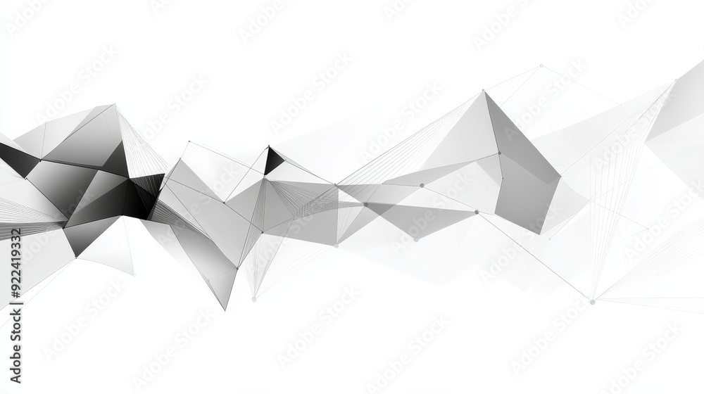 Poster a wave of particles based on technology. big data visualization on a background with motion dots. st