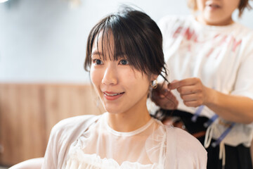 美容室　ヘアアレンジ	