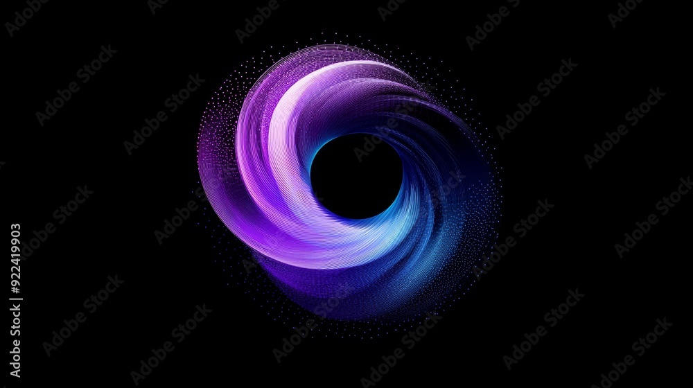 Poster a blue background with a futuristic internet connection network. the wave effect of the web. big dat