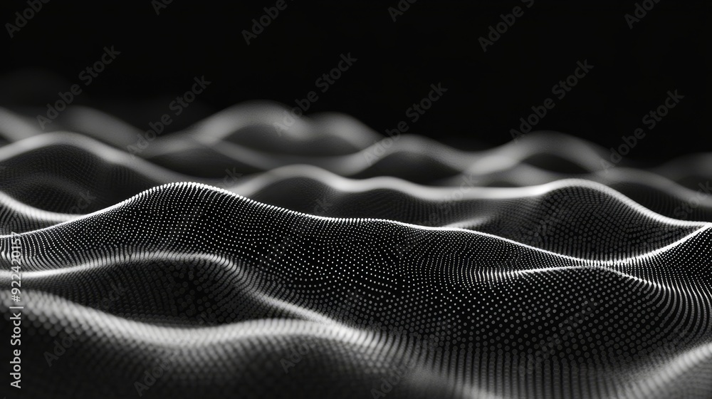 Poster rendering of 3d networks and connections. background in technology. background in science.