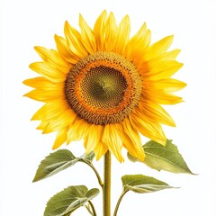 Obraz premium Close up of Sunflower on an isolated white background 