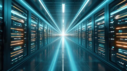Obraz premium Decentralized storage systems with high security, scalable and efficient.