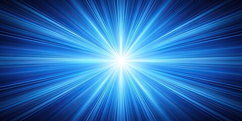 Obraz premium of blue radial light spreading background, blue, radial, light, spreading, background,glow, abstract, design, shiny, vibrant