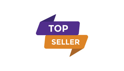 Top seller button web banner templates. Vector Illustration 