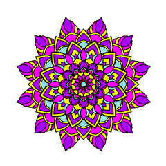 Mandala abstract floral background design 