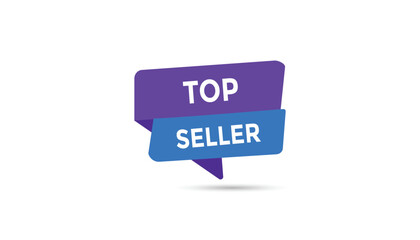 Top seller button web banner templates. Vector Illustration 