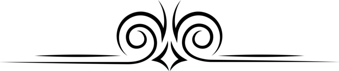 Vintage border. Ornament decoration. Linear style.