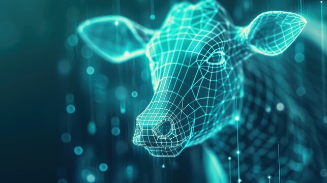 digital farming economy, digital ledger, livestock finance - Powered by Adobe