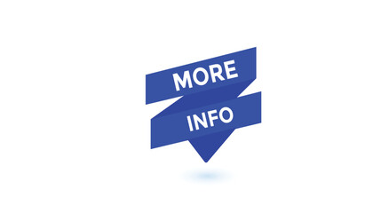 More info button web banner templates. Vector Illustration 
