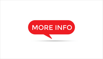 More info button web banner templates. Vector Illustration 