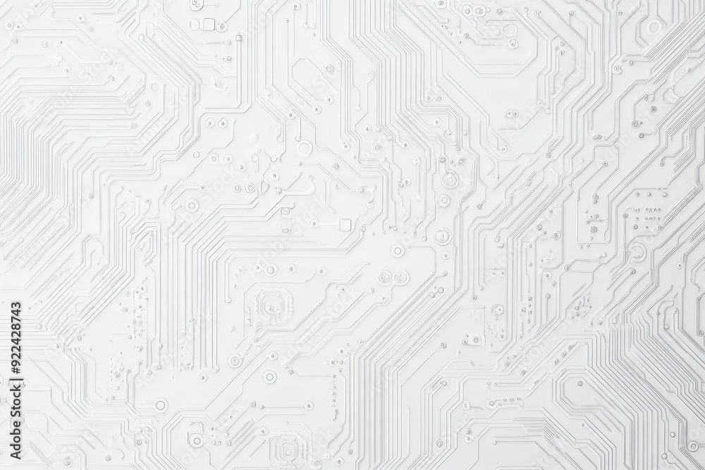 Poster pcb texture background. background of computer technology. white space for text. grayscale pcb textu
