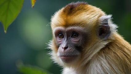 Obraz premium close up of a long macaque