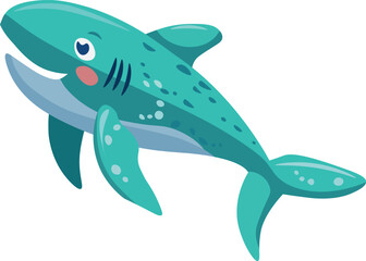 Shark. Cute shark illustration. Vector illustration