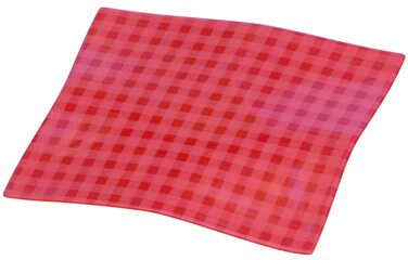 Red picnic blanket 3D cute stationery sticker