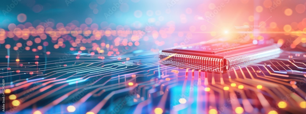 Poster embedded engineering and internet modules with modern designs, embedded engineering internet, cuttin